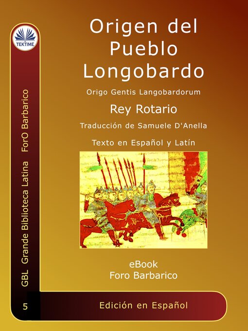 Title details for Origen Del Pueblo Longobardo by Rey Rotario - Available